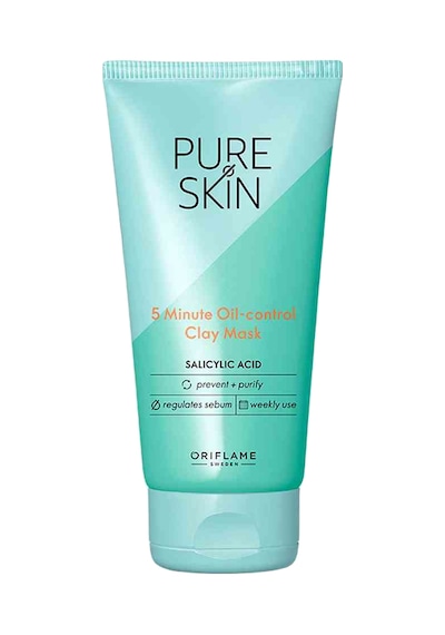 Oriflame Pure Skin 5 Dakikalık Yağ Kontrol Kil Maskesi