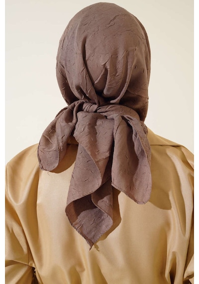 Bambu Kraş Eşarp Tesettür Giyim, Hafif, Rahat, Şık, Yüksek Kalite, Hijab, Scarf, Shawl Koyu Vizon