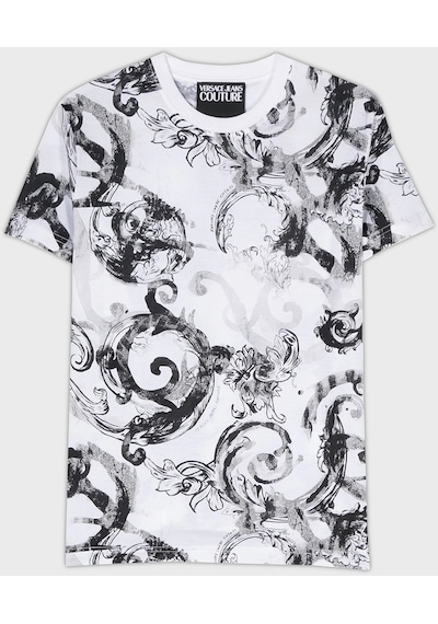 Versace Jeans Couture Erkek T Shirt 76gah6s0 Js287 003 Beyaz