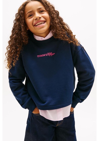 Tommy Hilfiger Kız Çocuk Sweat Kg0kg09128 Lacivert Tommy Hilfiger Kız Çocuk Sweat Kg0kg09128 Lacivert