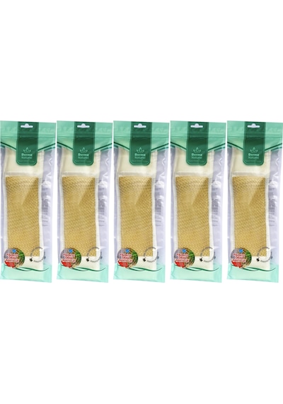 Derma Naturel Palmiye Örme İpli Banyo Kemeri 8 24cm 5 Li Set
