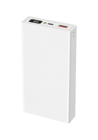 ENERX Powerbank 20000 Mah 2.1 Amper Dijital Göstergeli Enr-p20188dc Beyaz