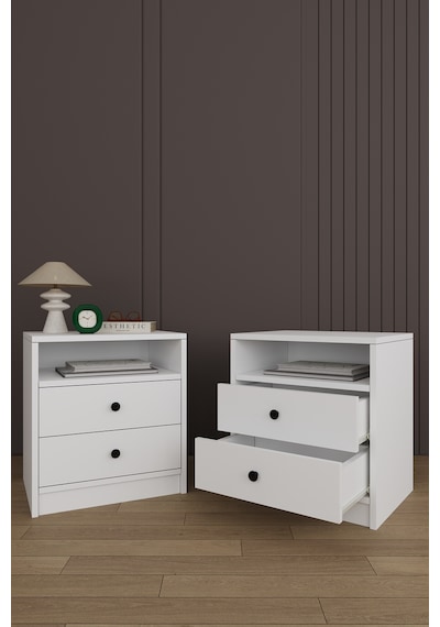 Yatak Odası Takımı 5 Parça %100 Mdf Gardırop Şifonyer Makyaj Masası Komodin Ytk02