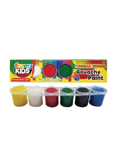 Funny Kids Guaj  Boya Seti 6'Lı - 25Ml