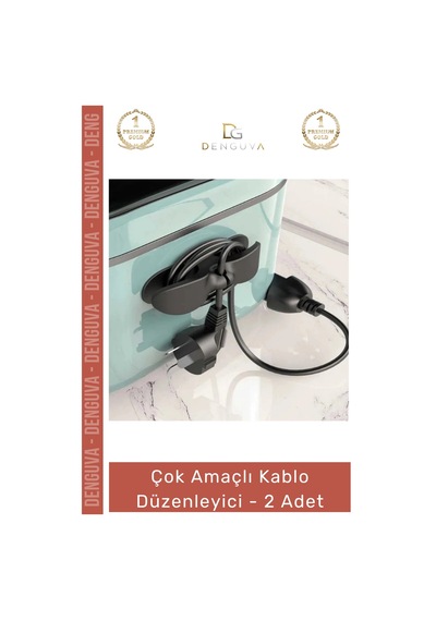 Kablodüzenleyici Mutfak Tezgah Küçük Ev Aletleri Airfryer Kahve Makinesi Siyah Kablo Düzenleyici - Çok Renkli