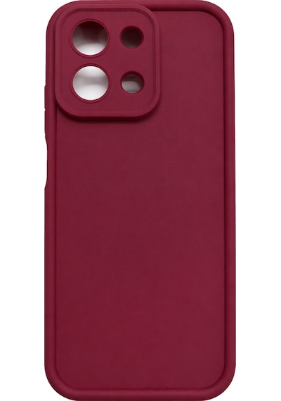 Mi Redmi 15c Uyumlu Kamera Çıkıntılı Mat Silikon Telefon Kılıfı Bordo