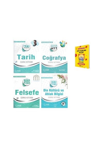Ayt Tarih Coğrafya Tyt-ayt Felsefe Ve Din Soru Kitabı 4lü Set