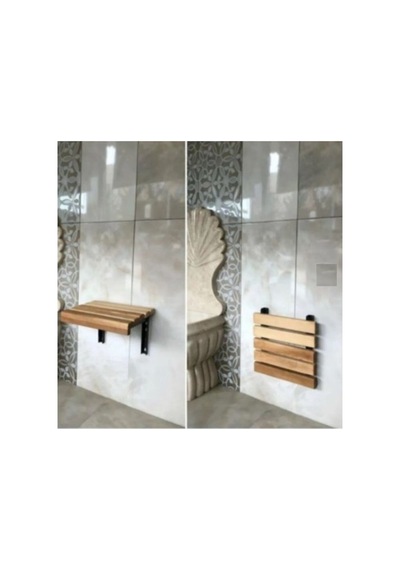 Medikalcim Katlanır Ahşap Banyo Taburesi
