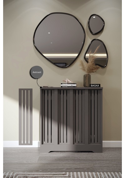 Dekoratif Petek Dolabı Kalorifer Peteği Kapatma Ünitesi Modern Tasarım İç Ölçü 76 Cm Dış Ölçü 80 Cm Petek 76 Antrasit D2 Dekoratif Petek Dolabı Kalorifer Peteği Kapatma Ünitesi Modern Tasarım İç Ölçü 76 Cm Dış Ölçü 80 Cm Petek 76 Antrasit D2