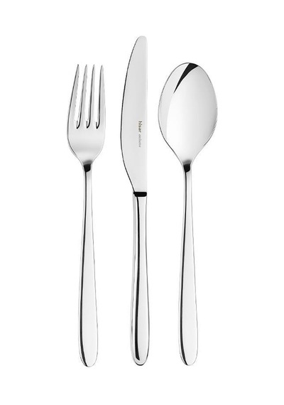 Hisar Side 84 Parça 12 Kişilik Çatal Kaşık Bıçak Takımı Inox