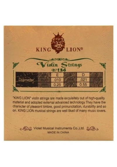 King Lion V134 Keman Tel Seti