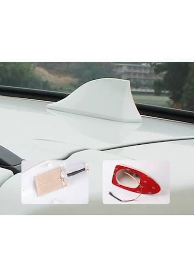 Güseotoaksesuar Jaws Elektrikli Shark Köpek Balığı Balina Tavan Anten Balık Sırtı