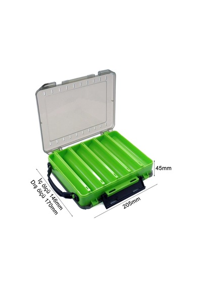 Shufa Lure Box Çift Taraflı Kutu 145mm - Yeşil