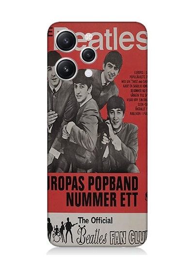 Xiaomi Redmi 12 Uyumlu The Beatles Afiş Desenli Silikon Kılıf