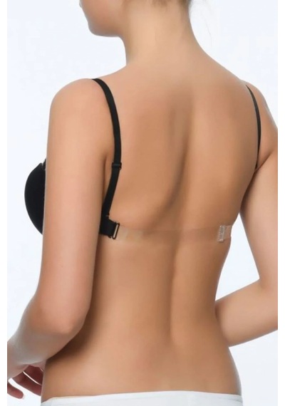 Pierre Cardin Kadın Ten 6021 Balenli Straplez Şeffaf Askılı Desteksiz Micro Sütyen Ten