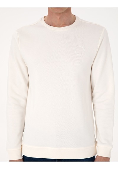 Pierre Cardin Erkek Ekru Sweatshirt 50314978-vr019 Ekru