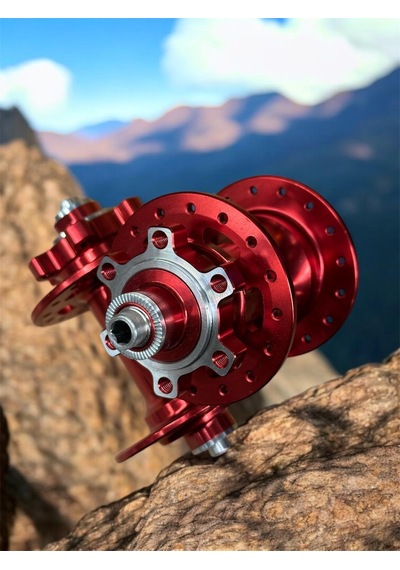 Forte Gt Xbyc 680 Bisiklet Hub Sesli Ön Arka Kaset Göbek Seti 32 Delik 6 Vida Qr Mandal Kırmızı