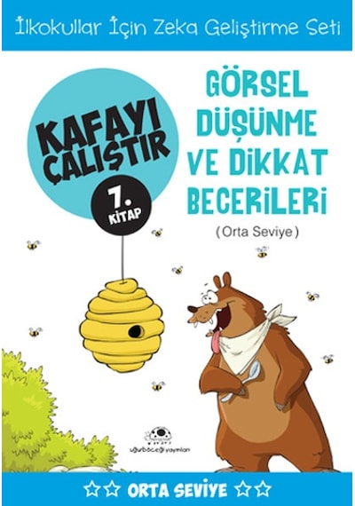 Kafayı Çalıştır 7. Kitap - Görsel Düşünme ve Dikkat Becerileri (Orta Seviye) - Ahmet Bilal Yaprakdal - Uğurböceği