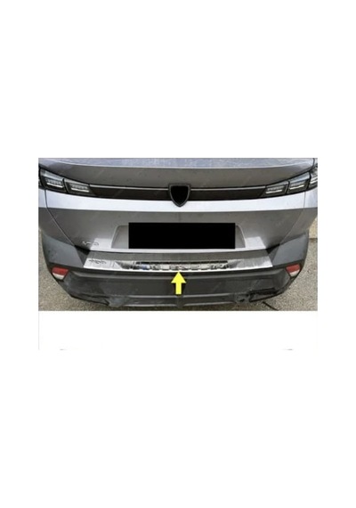 Peugeot 408 Krom Set 2022 6 Parça Paslanmaz Çelik Yan Kapı Çıtası + Arka Tampon + Bagaj İç Eşiği