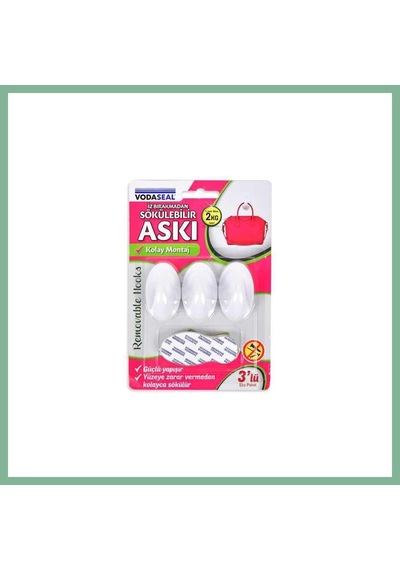 Bşkvirgo 3lü Beyaz Yapışkanlı Askı Bsk2026 Diğer
