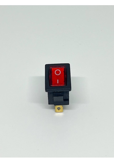 12v Kırmızı Ledli 1-0 Mini Dikdörtgen Anahtar Rocker Switch 1-0