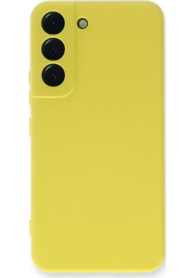 Newface Samsung Galaxy S23 Plus Kılıf Nano İçi Kadife Silikon - Sarı