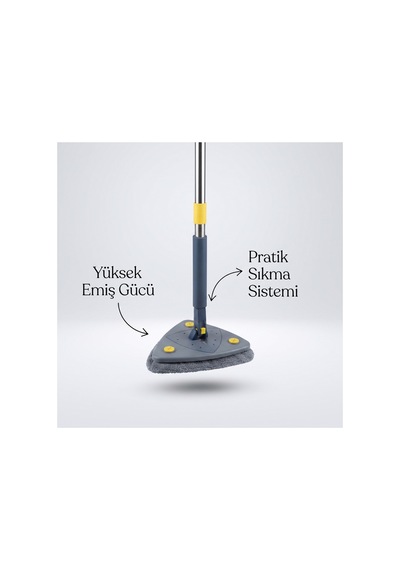 Triclean Pro Mikrofiber Üçgen Akıllı Mop