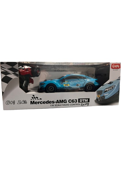 Ctoy 1:16 Mercedes Amg C63 Uzaktan Kumandalı Yarış Arabası 04938 Mavi Çok Renkli