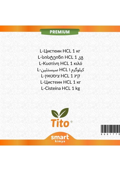 Premium L-sistein Hcl E920 1 Kg