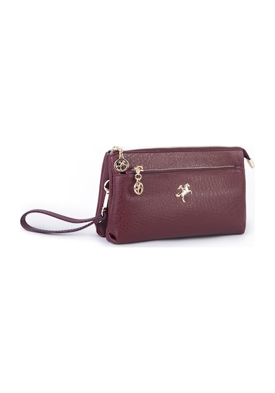 Nas Bag Kadın Çapraz Ve Clutch Çanta Bilek Ve Çapraz Askılı 24x15 Cm Bordo Victoria