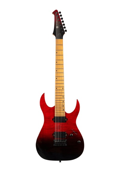 Spira S-457 Trd 7 Telli Elektro Gitar Kırmızı Siyah