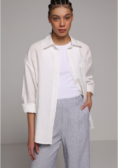 Colin's Colins Boyfriend Fit Shirt Neck Düz Kadın Beyaz Uzun Kol Gömlek Cl1078739 Q1.v2 Wht Colin's Colins Boyfriend Fit Shirt Neck Düz Kadın Beyaz Uzun Kol Gömlek Cl1078739 Q1.v2 Wht