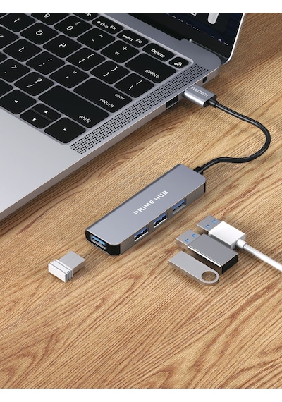 Fulltech Fh25 Usb-a 4'lü Çoklayıcı 3x Usb 2.0 + 1x Usb 3.0 Hızlı Veri Aktarımı Tak-çalıştır De