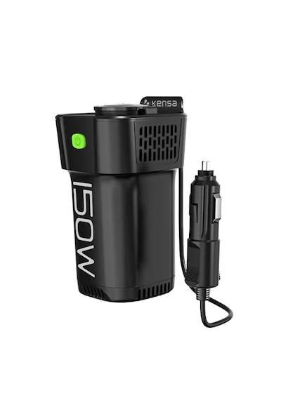 150w Araç Elektrik Adaptörü 12v To 220v İnvertör, Usb & Type-c Çoklu Araç Dönüştürücü 5 İ 1 Arada