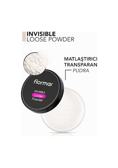 Flormar Invisible Loose Transparan Toz Pudra 001 Silver Sand