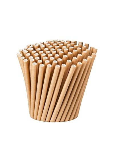 Kraft Kağıt Pipet 19,5 Cm 25 Adet Diğer