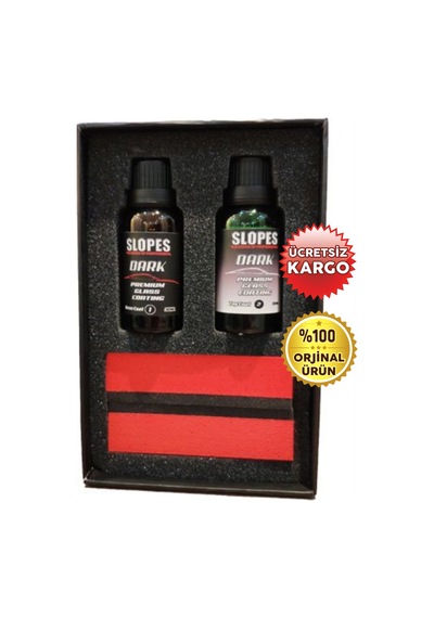 Slopes Dark Premium Glass Coating Çift Kat Seramik Kaplama 60 Ml
