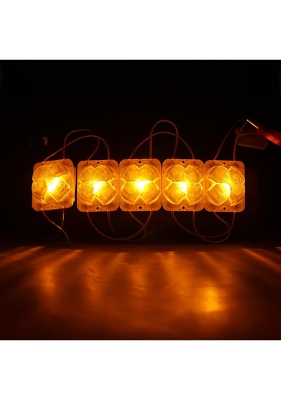 Powermaster Pm-14715 12 Volt 2 Watt Sarı Yanıp Sönen Çakar 4333-3030 Modül Led 43x33x28mm Diğer