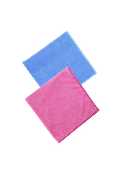 Silver Home Universal Mikrofiber Temizlik Bezi Pembe - Mavi 2'li 50 x 70 CM