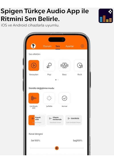 Spigen ASD07886 Audio SA - TW S10 Anc Bluetooth 5.3 Kulak İçi Kulaklık
