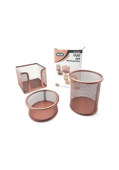 Mas Perfore Üçlü Set Rose Gold Çok Renkli