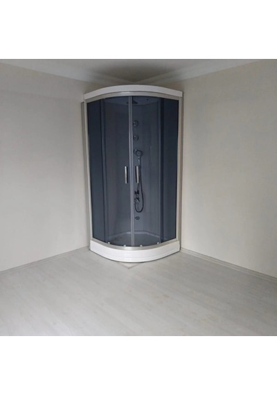 90x90 Oval Füme Camlı Yerli Üretim Kompakt Sistem