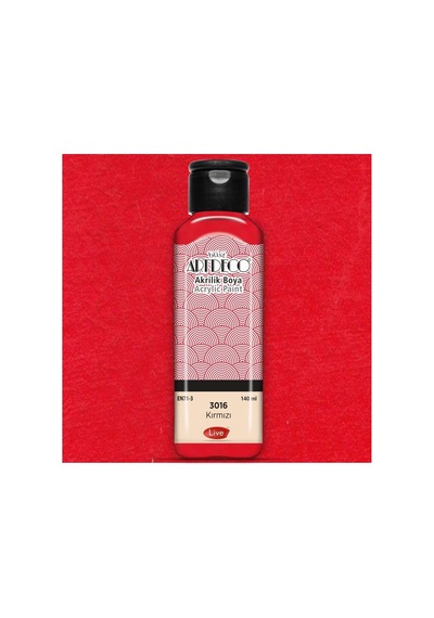 Artdeco Akrilik Boya 140 Ml Kırmızı Çok Renkli