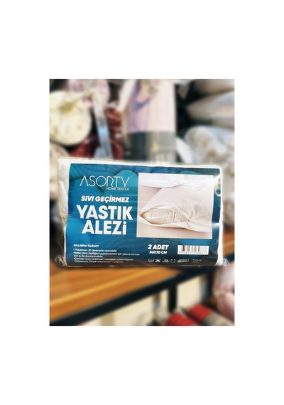 Sıvı Geçirmez Yastık Alezi 2 Adet 50x70 Cm 2 Set Toplam 4 Adet Beyaz