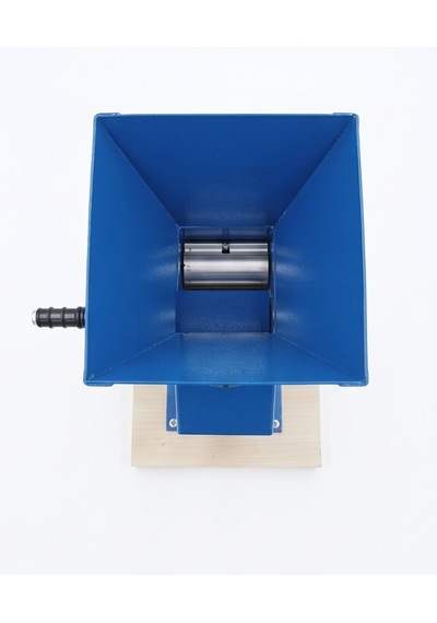 Fındık - Ceviz - Badem Kırma Makinası Kırıcı Metal Kapaklı-tahtaya Sabitlenmiş-mavi-31x16x16cm