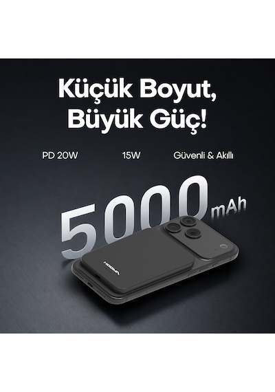 Hooma Magpulse 5 Slim 5000 Mah Powerbank Turuncu Hooma