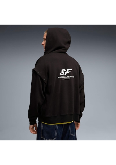 Puma Scuderıa Ferrarı Premıum Erkek Geniş Kesim Kapüşonlu Sweatshırt 634226 01 Siyah