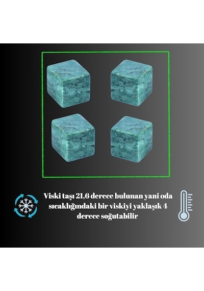 Perlotus Granit 4 Adet Viski Taşı Soğutma Kesesinde Sertifikalı Babalar Günü Hediyesi 000 Açık Krem