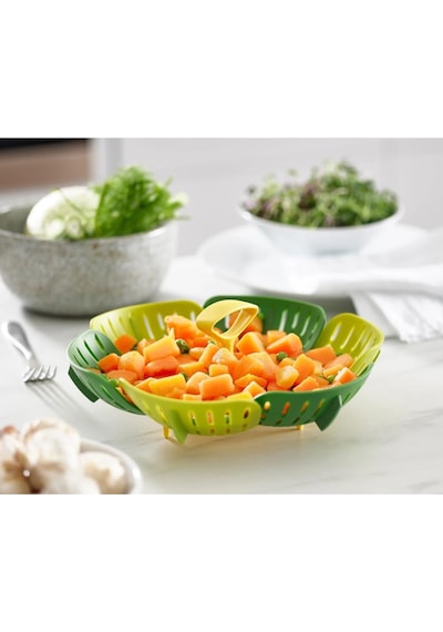 Joseph Joseph 45030 Bloom Katlanır Buharda Pişirme Sepeti - Yeşil