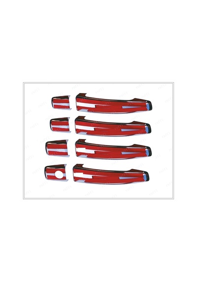 Hyundai İ30 Krom Kapı Kolu 4 Kapı 2006-2011 P.Çelik Sensörlü